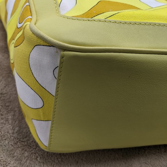 Emilio Pucci Leather/Canvas Bag - Picture 5 of 13